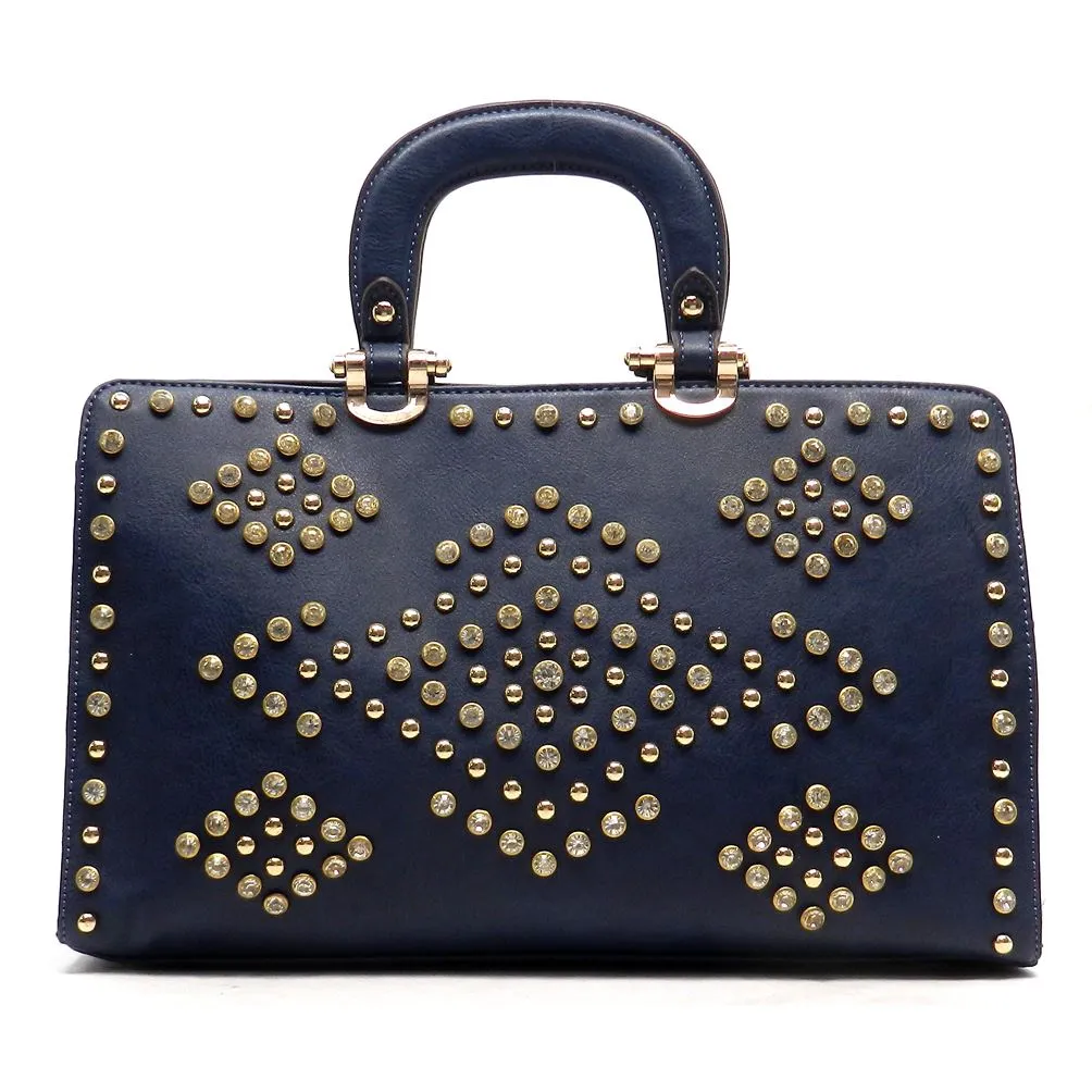 LOEM bling Shoulder bag handbag Tote Designer Rhinestone boxer Studs F08504