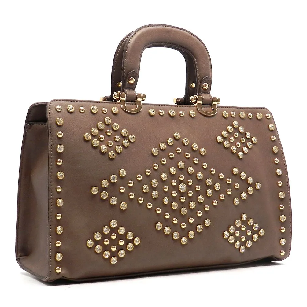 LOEM bling Shoulder bag handbag Tote Designer Rhinestone boxer Studs F08504