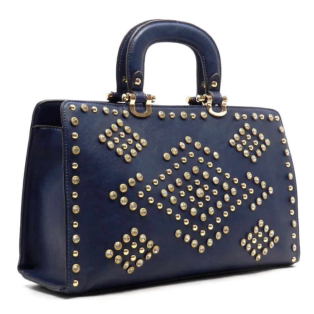 LOEM bling Shoulder bag handbag Tote Designer Rhinestone boxer Studs F08504