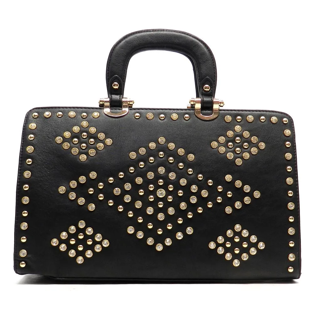 LOEM bling Shoulder bag handbag Tote Designer Rhinestone boxer Studs F08504