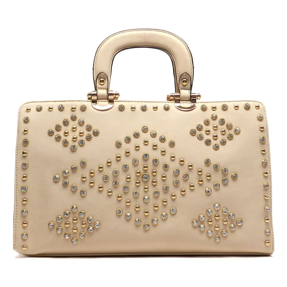 LOEM bling Shoulder bag handbag Tote Designer Rhinestone boxer Studs F08504