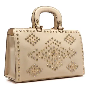 LOEM bling Shoulder bag handbag Tote Designer Rhinestone boxer Studs F08504