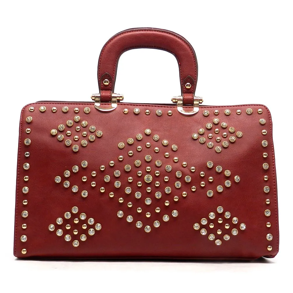 LOEM bling Shoulder bag handbag Tote Designer Rhinestone boxer Studs F08504