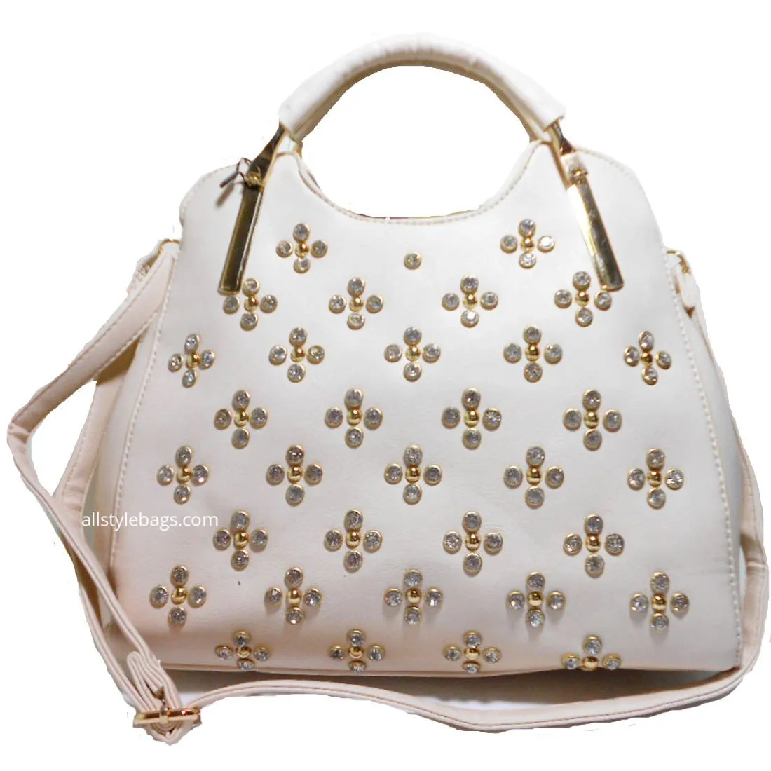 LOEM Polka Shoulder L wallet bag handbag Set Designer Flora Rhinestone Stud F17E