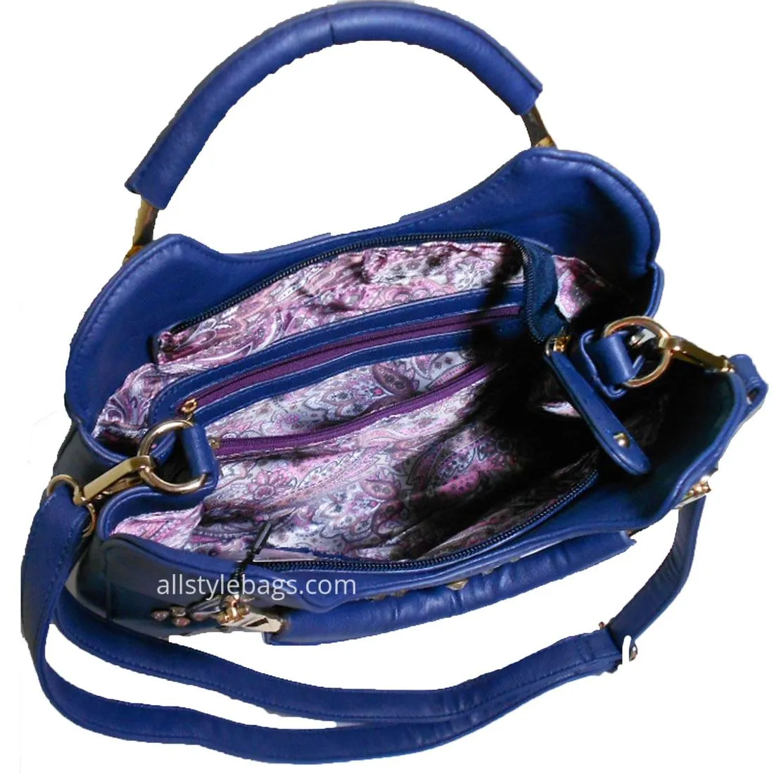 LOEM Polka Shoulder L wallet bag handbag Set Designer Flora Rhinestone Stud F17E
