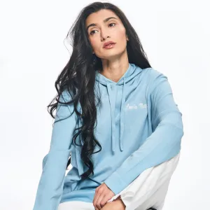 Love is Magic Cotton Cashmere Hoodie - Blue