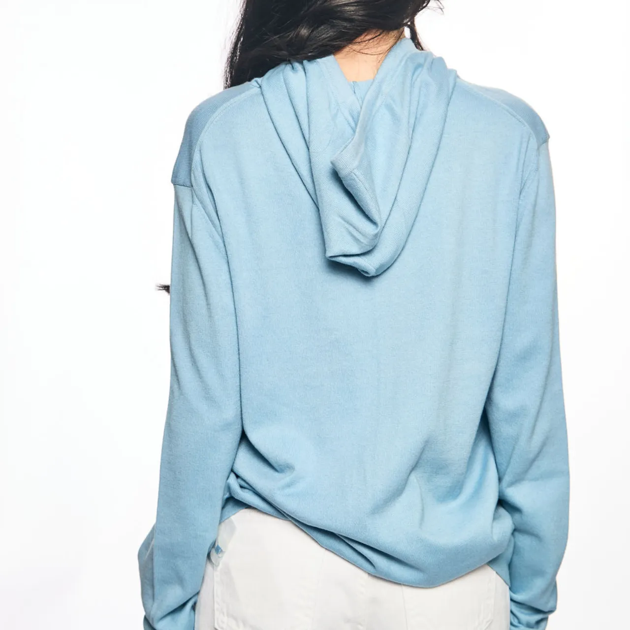 Love is Magic Cotton Cashmere Hoodie - Blue