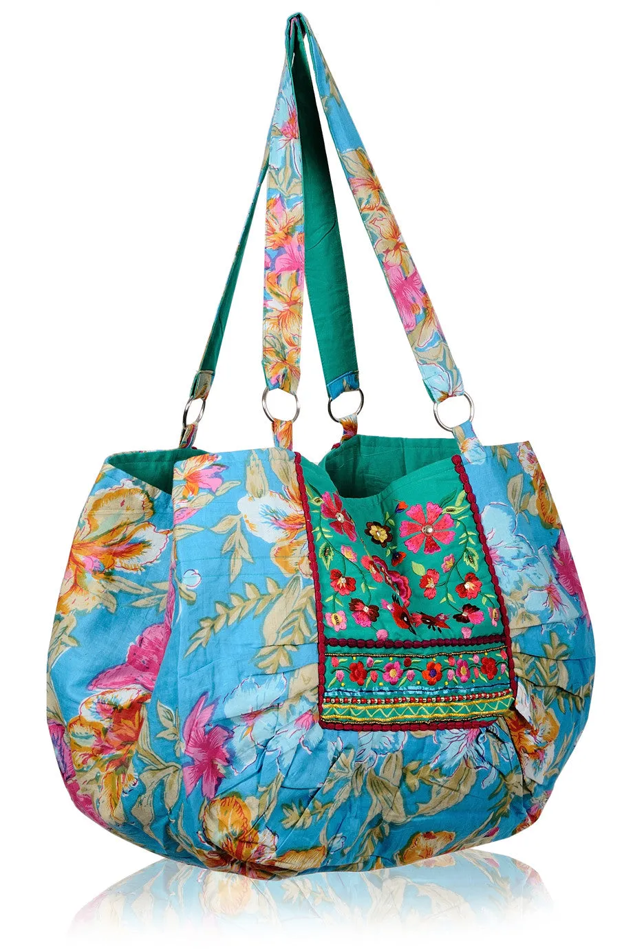 MANOUCHE Blue Flower Tote