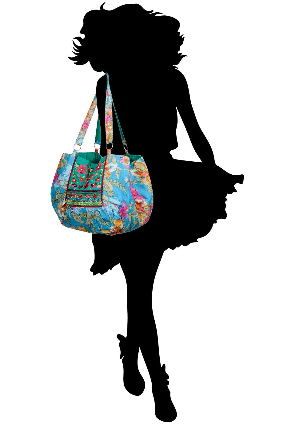 MANOUCHE Blue Flower Tote