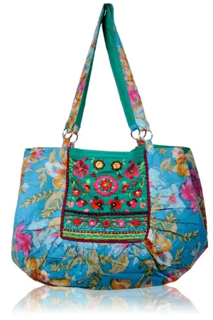 MANOUCHE Blue Flower Tote
