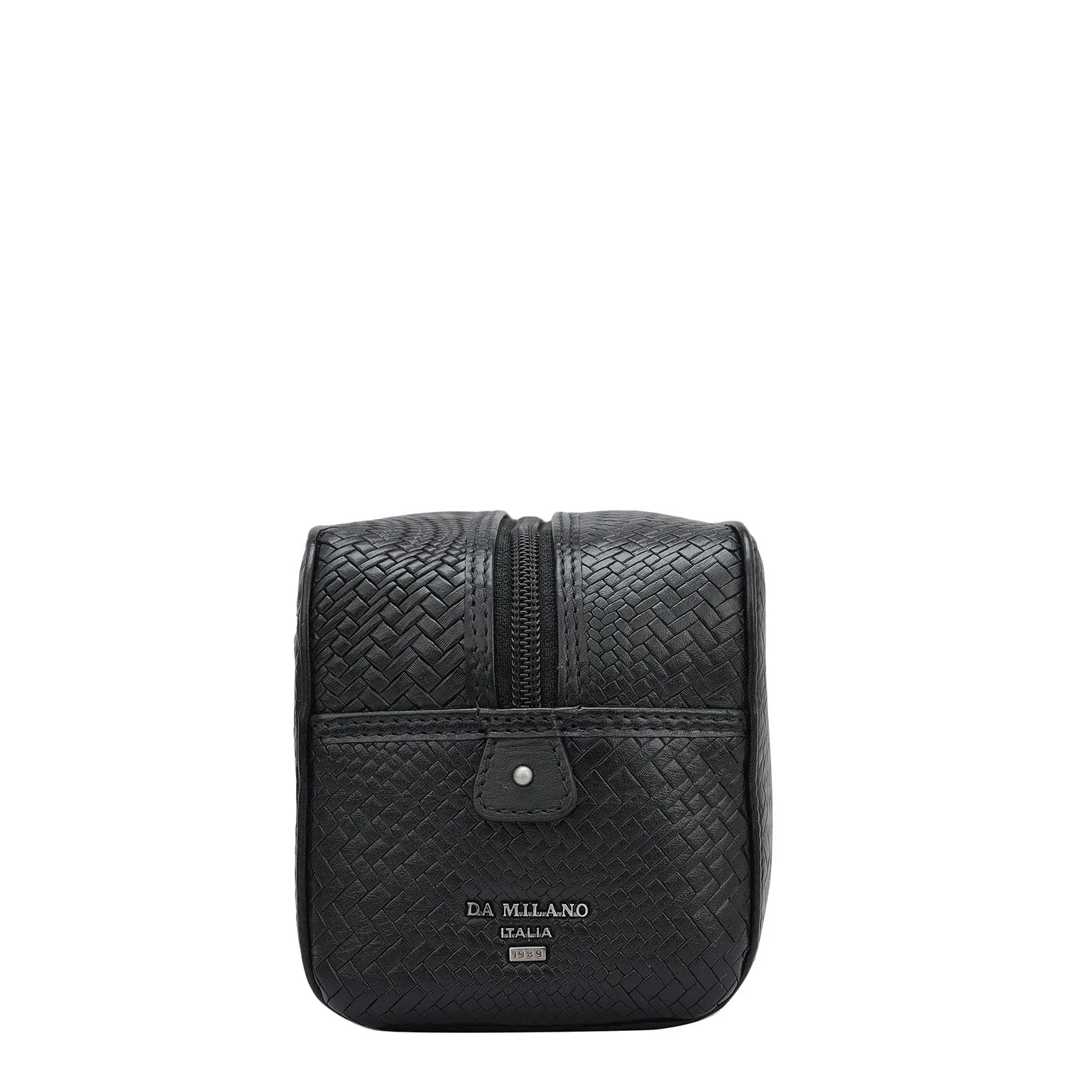 Mat Emboss Leather Multi Pouch - Black