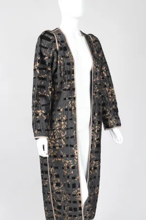 Metallic Splatter Quilted Duster