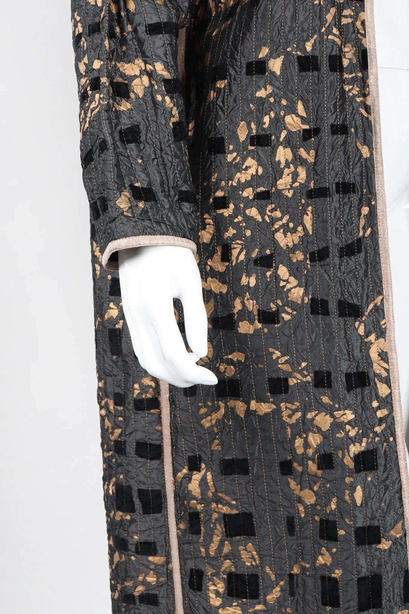 Metallic Splatter Quilted Duster