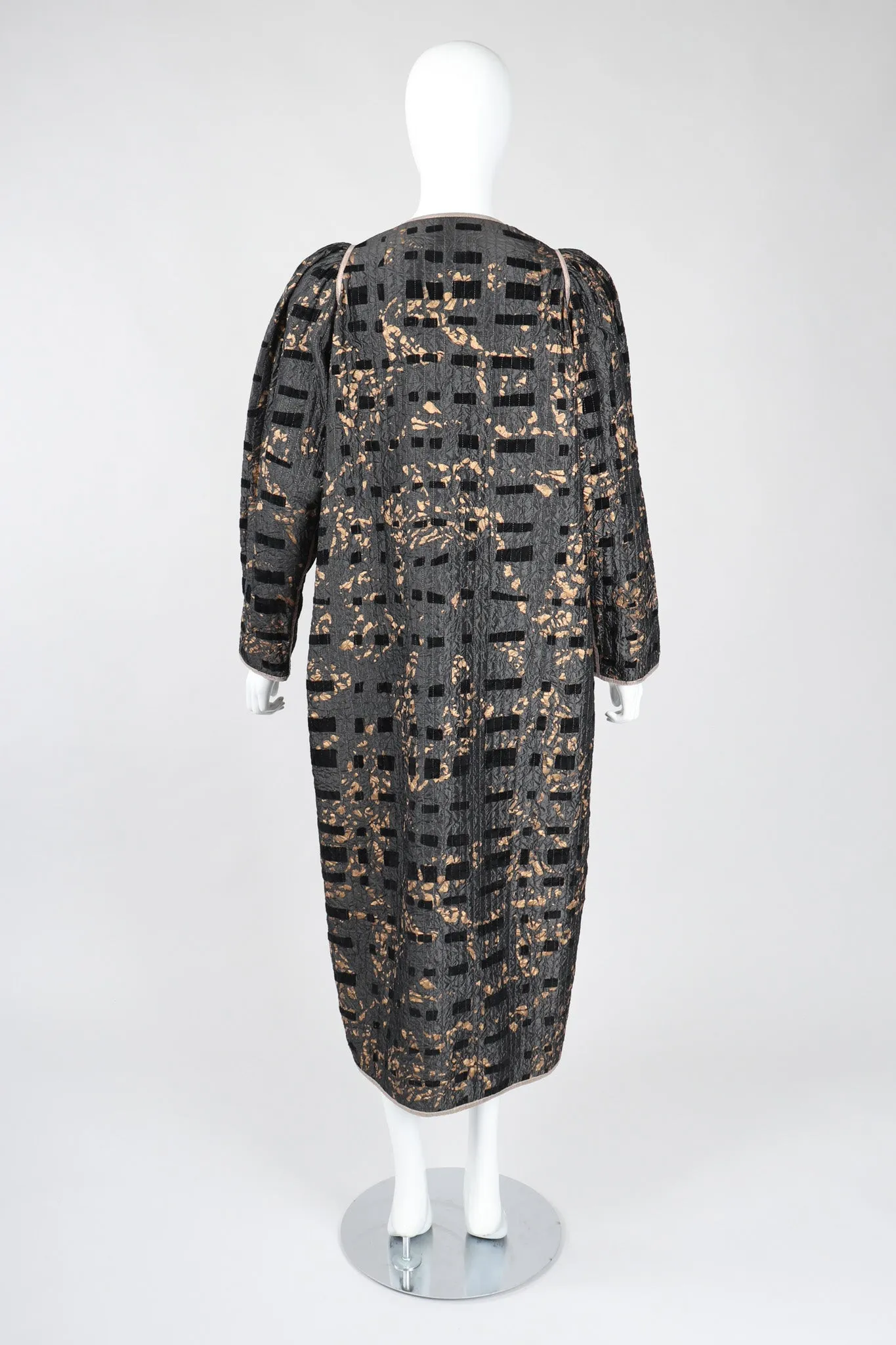 Metallic Splatter Quilted Duster