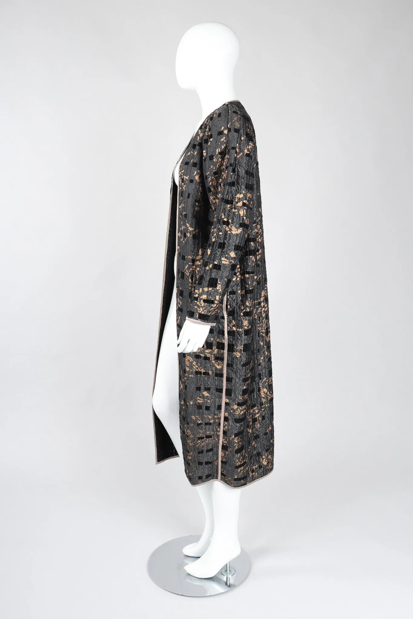 Metallic Splatter Quilted Duster