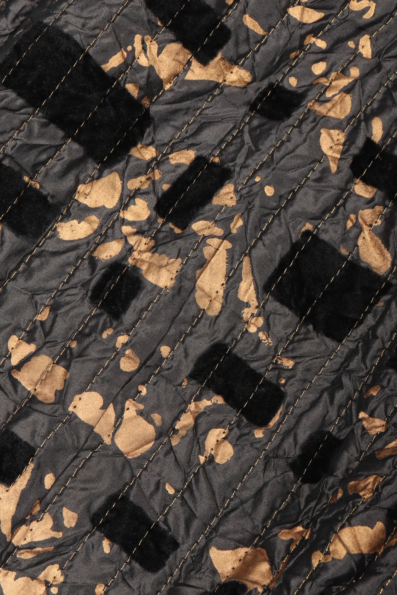 Metallic Splatter Quilted Duster