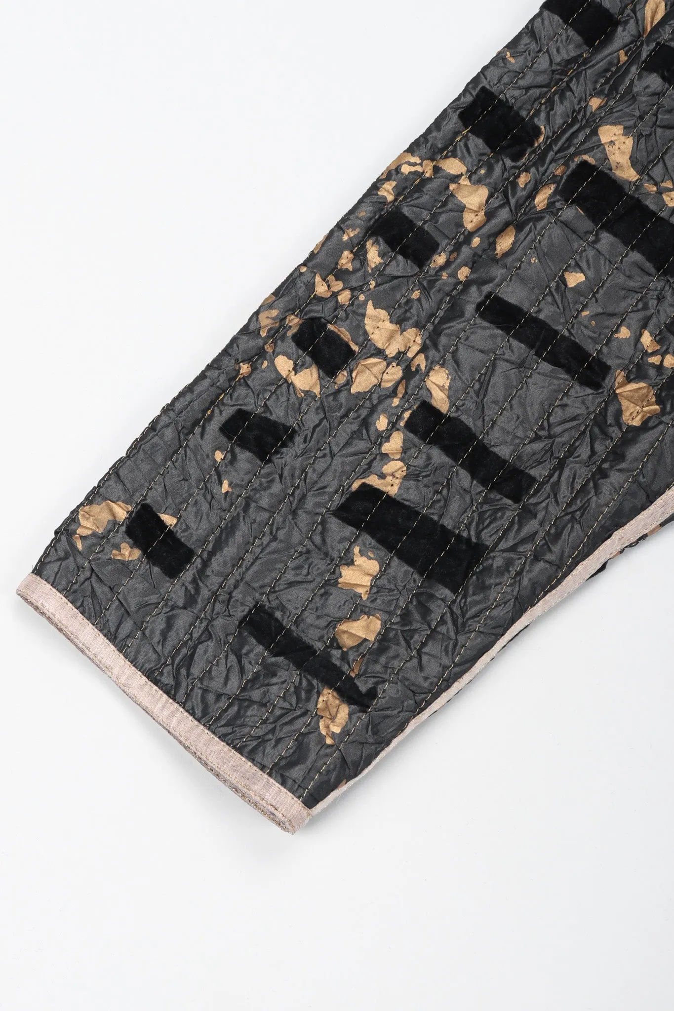 Metallic Splatter Quilted Duster