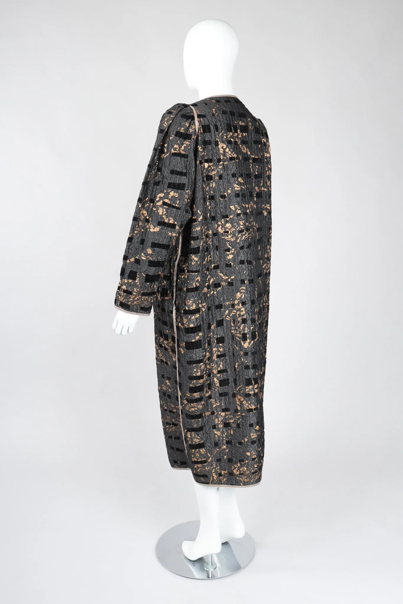 Metallic Splatter Quilted Duster