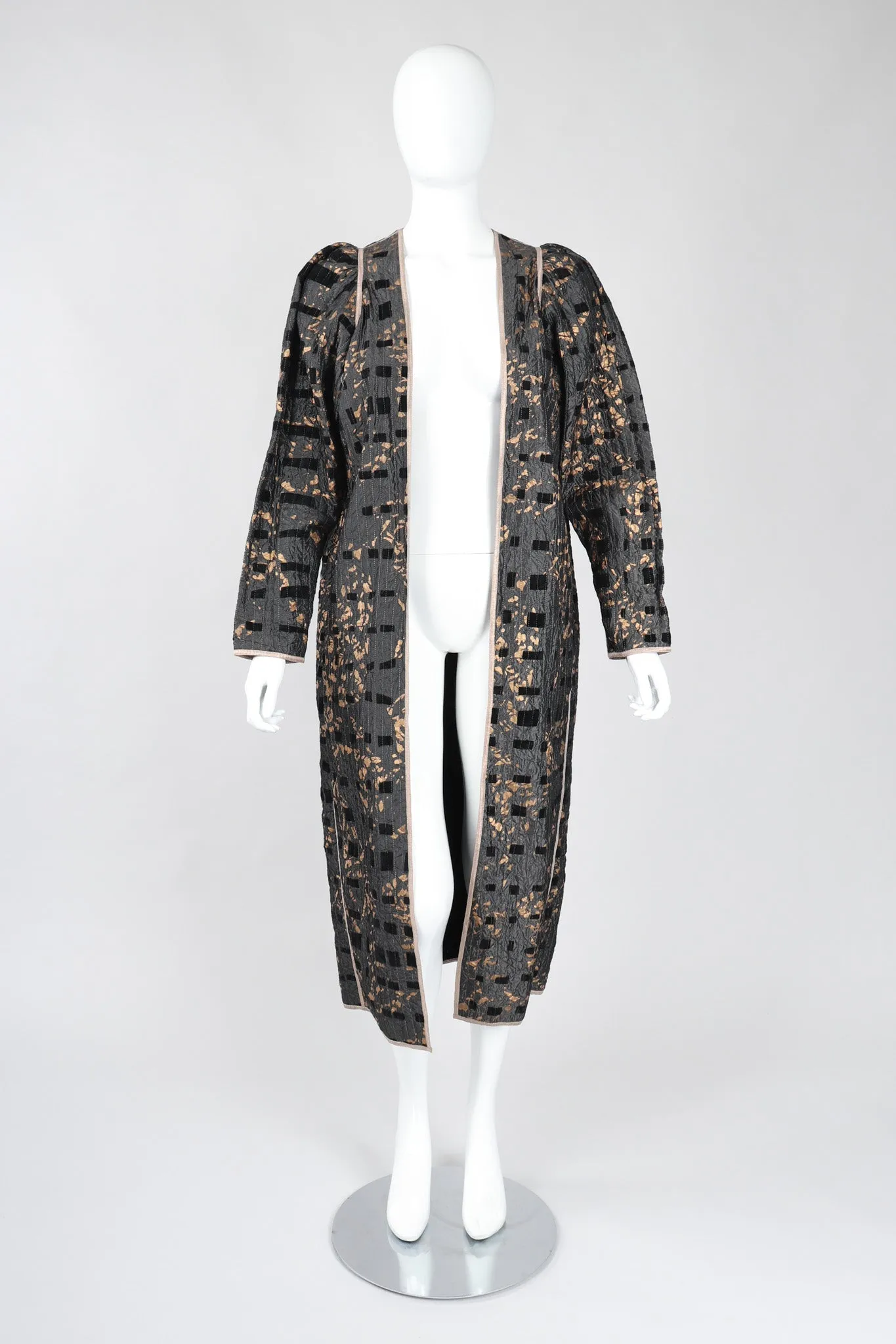 Metallic Splatter Quilted Duster