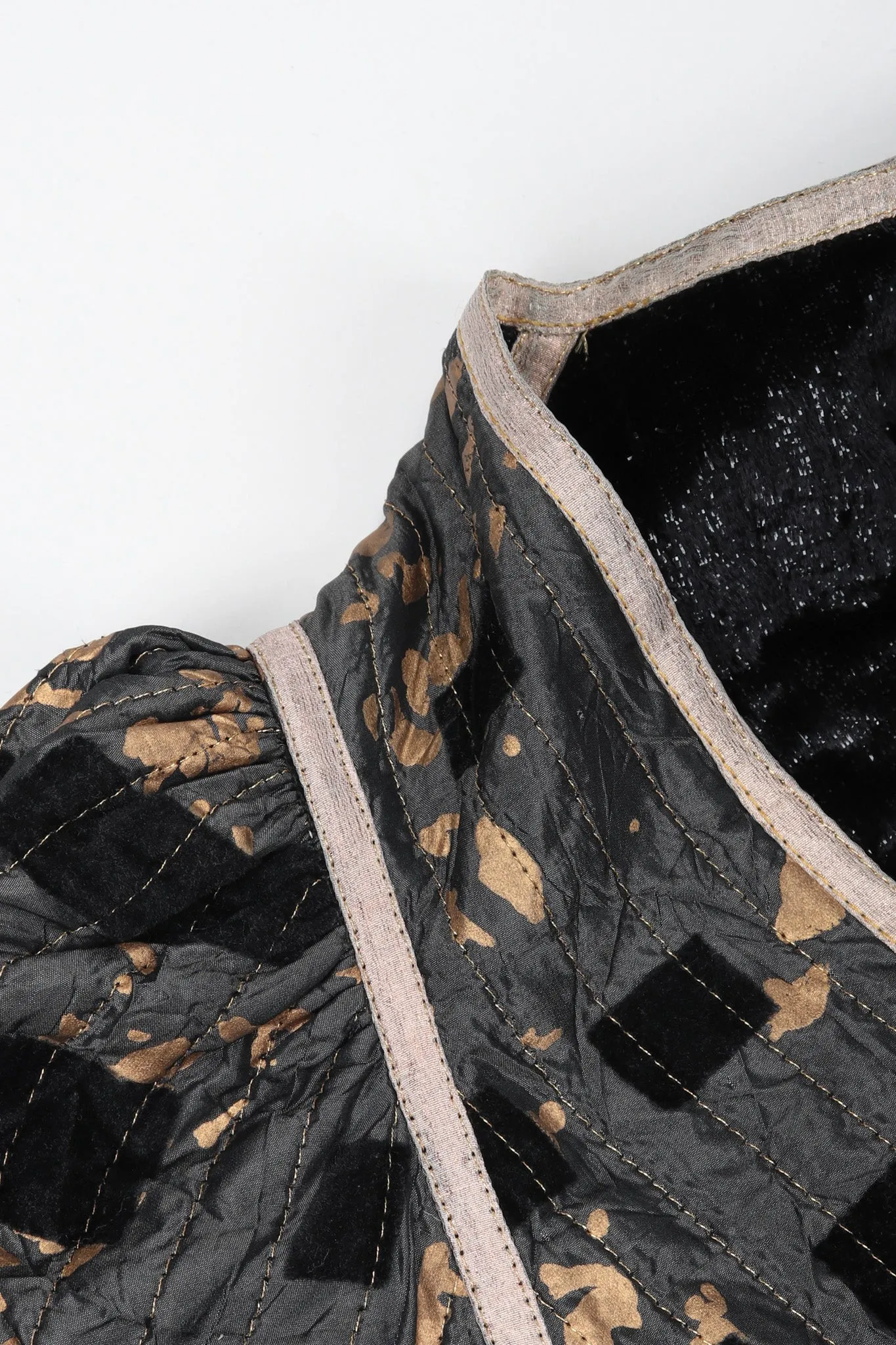 Metallic Splatter Quilted Duster