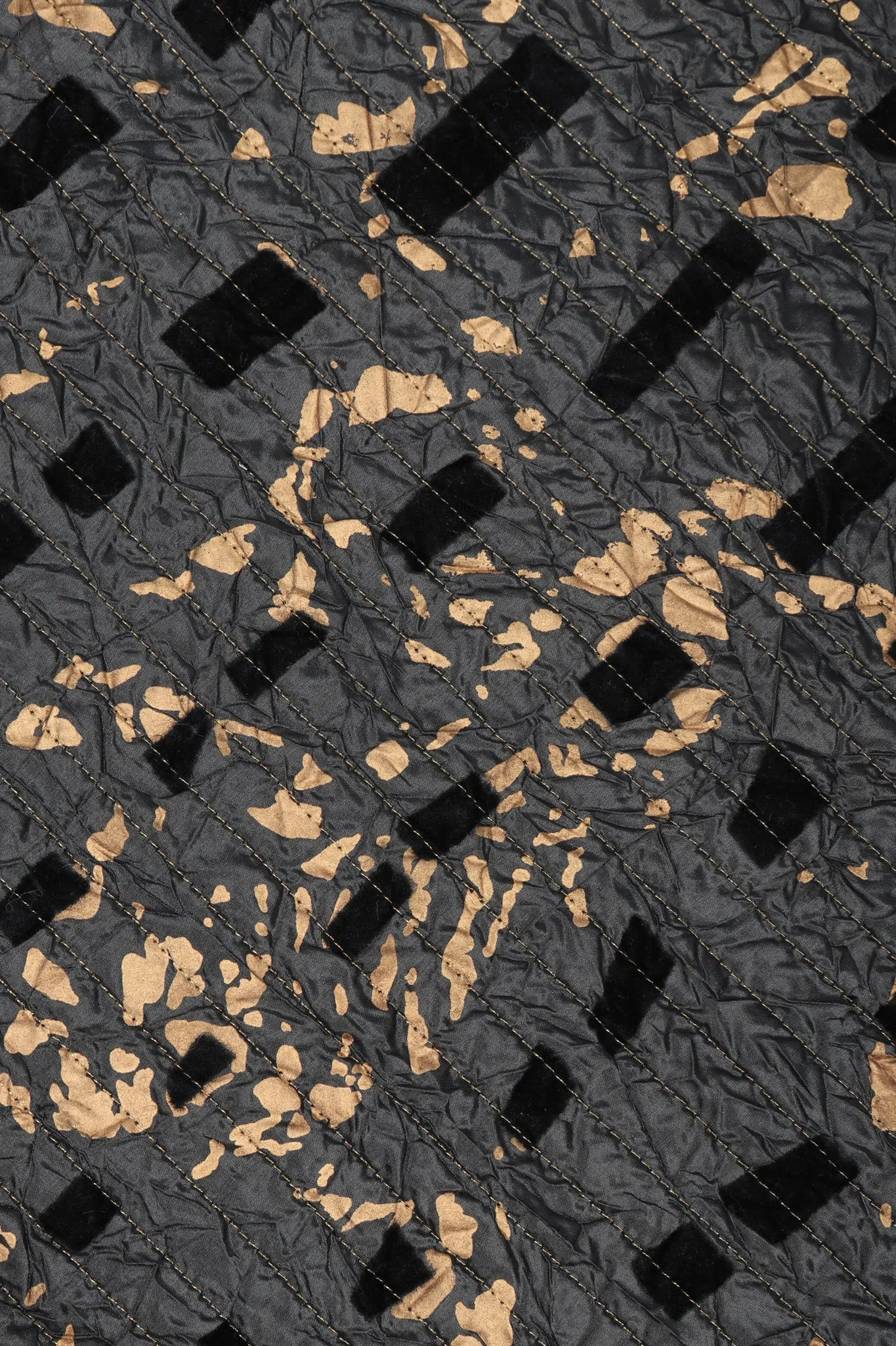 Metallic Splatter Quilted Duster
