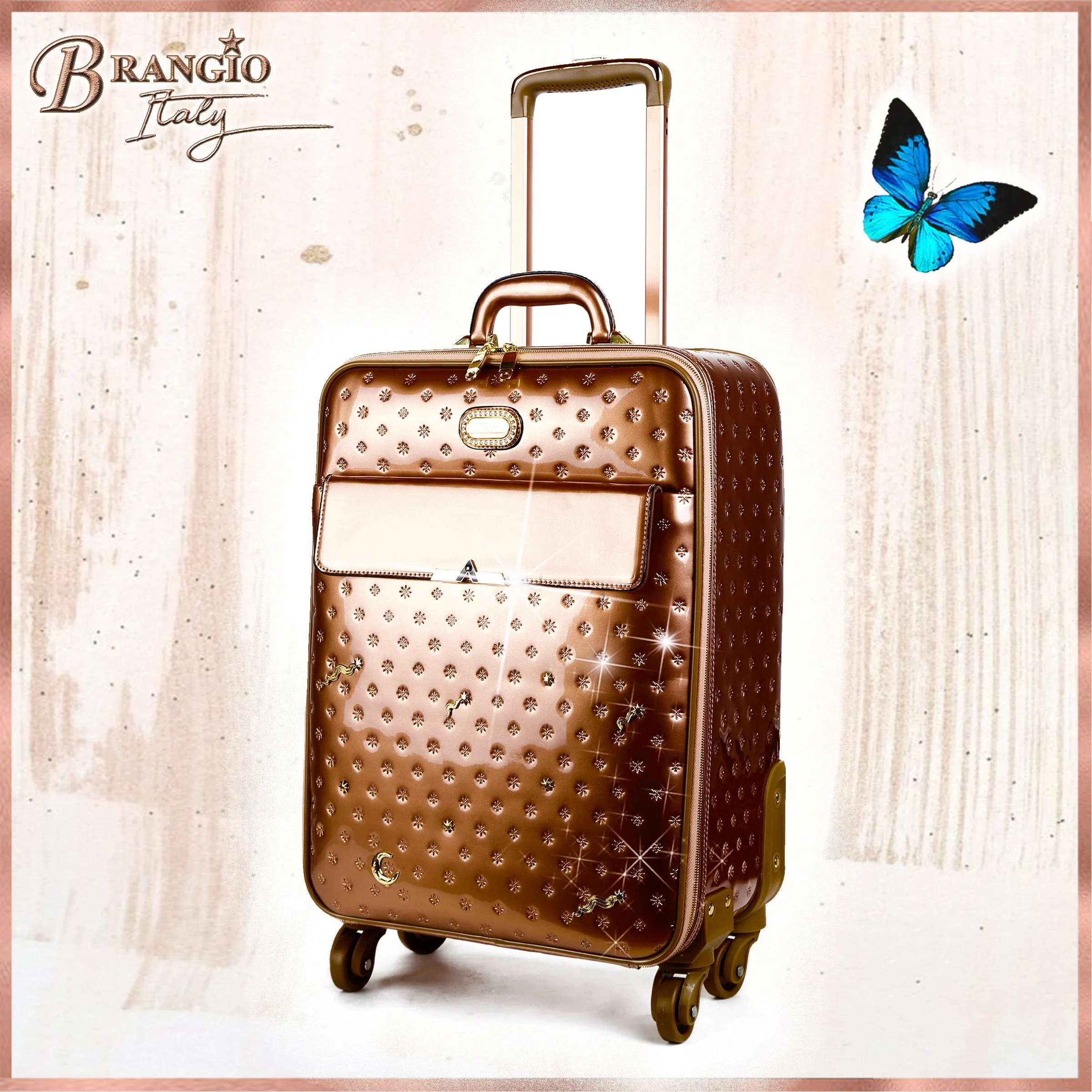Meteor Sky Underseat Travel Luggage with Spinners [KVL8899]