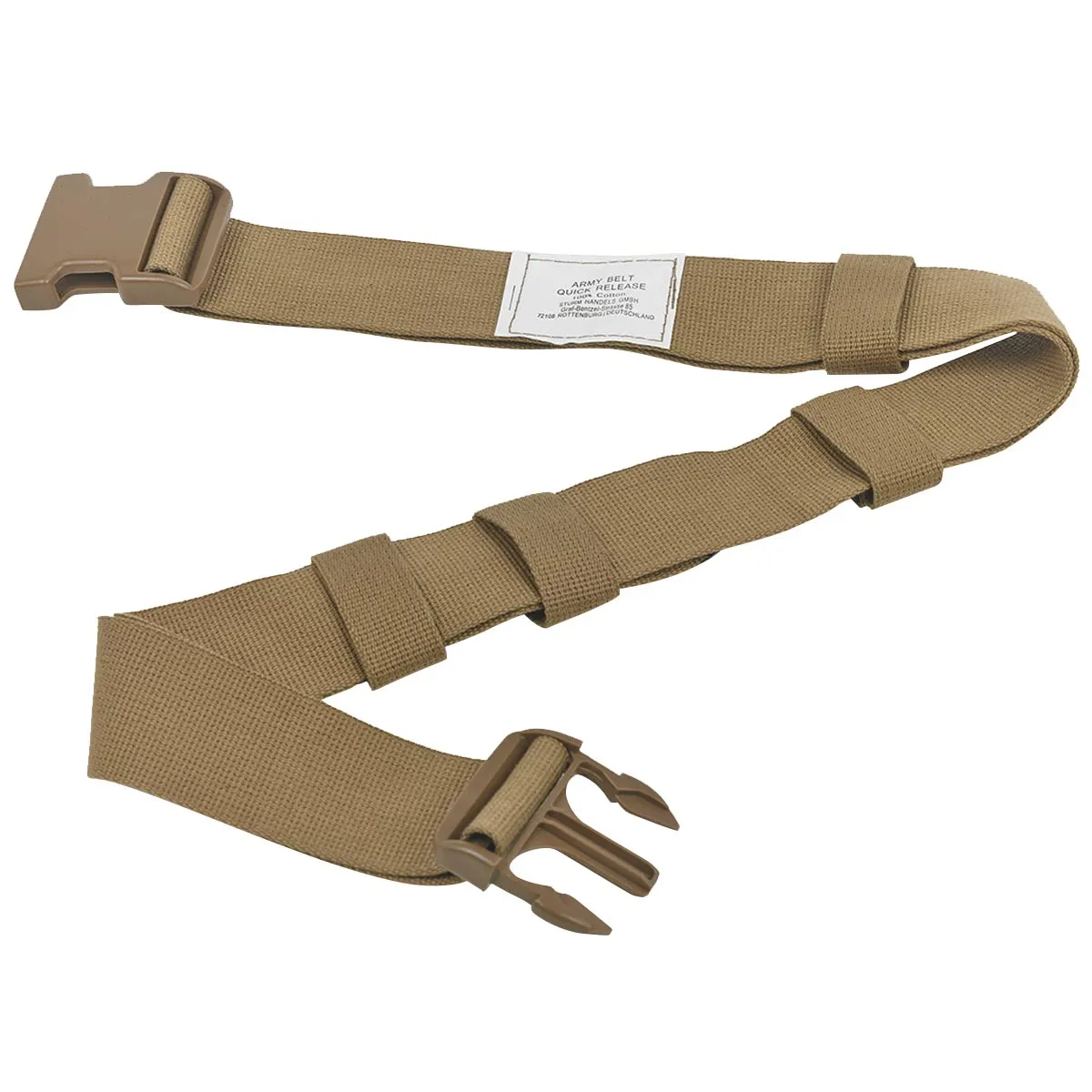 Mil-Tec Quick Release Army Belt 50mm Coyote