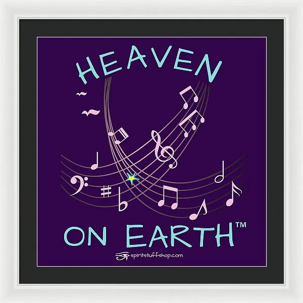 Music Heaven On Earth - Framed Print