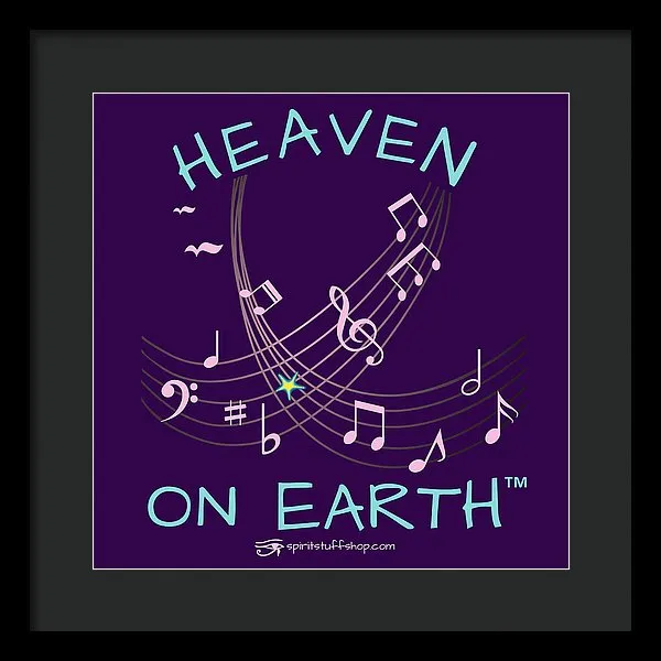 Music Heaven On Earth - Framed Print
