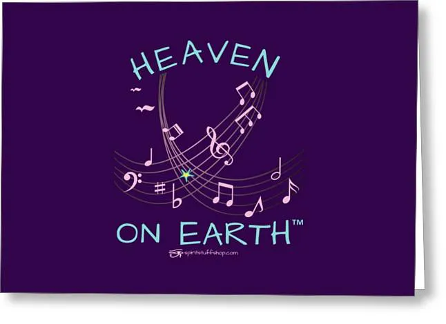 Music Heaven On Earth - Greeting Card