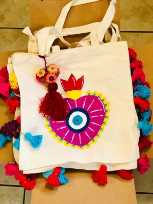 Ojo Sagrado Canvas Tote