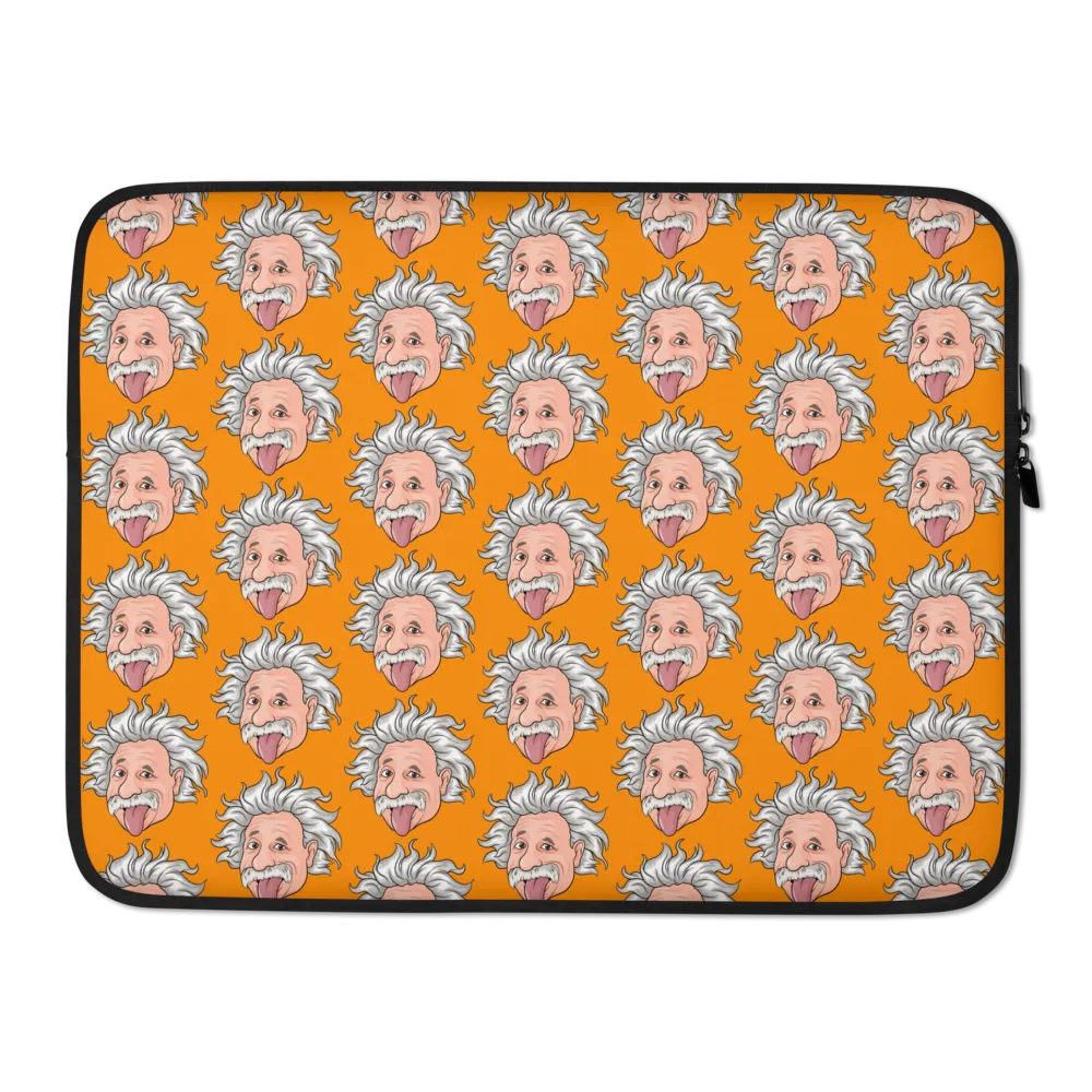 Orange Einstein Laptop Sleeve