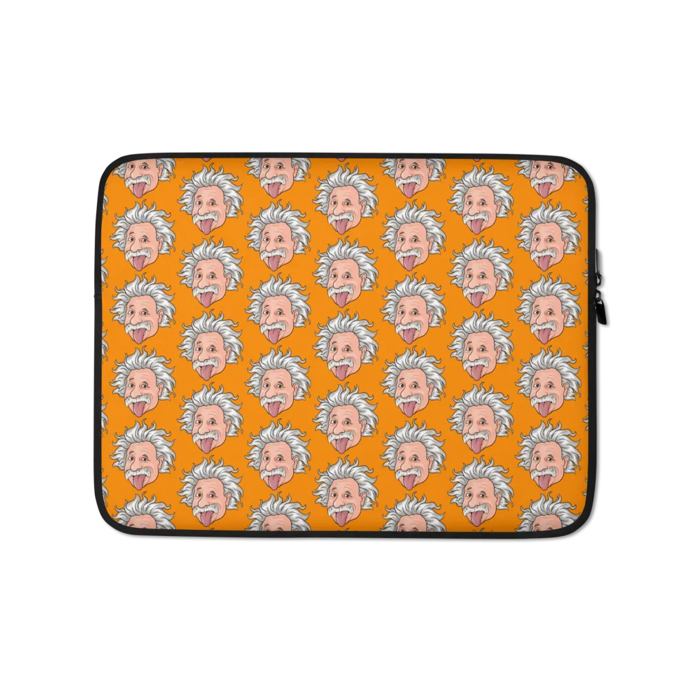 Orange Einstein Laptop Sleeve