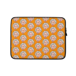Orange Einstein Laptop Sleeve