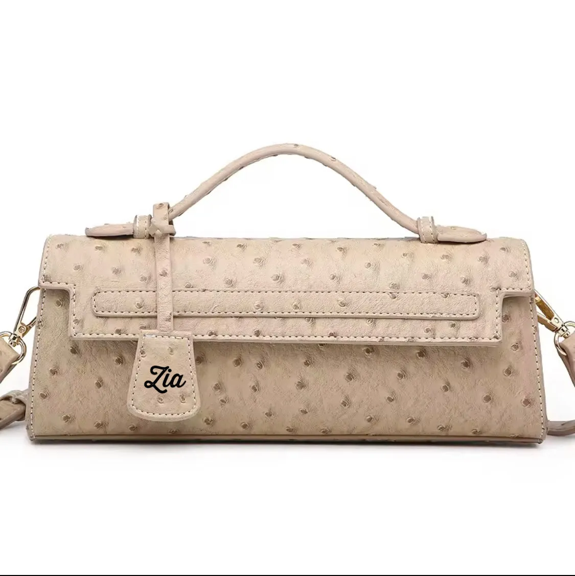 Ostrich Envelope Bag