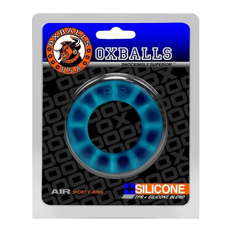 Oxballs - Axis - Ribbed Cockring - Blue Ice