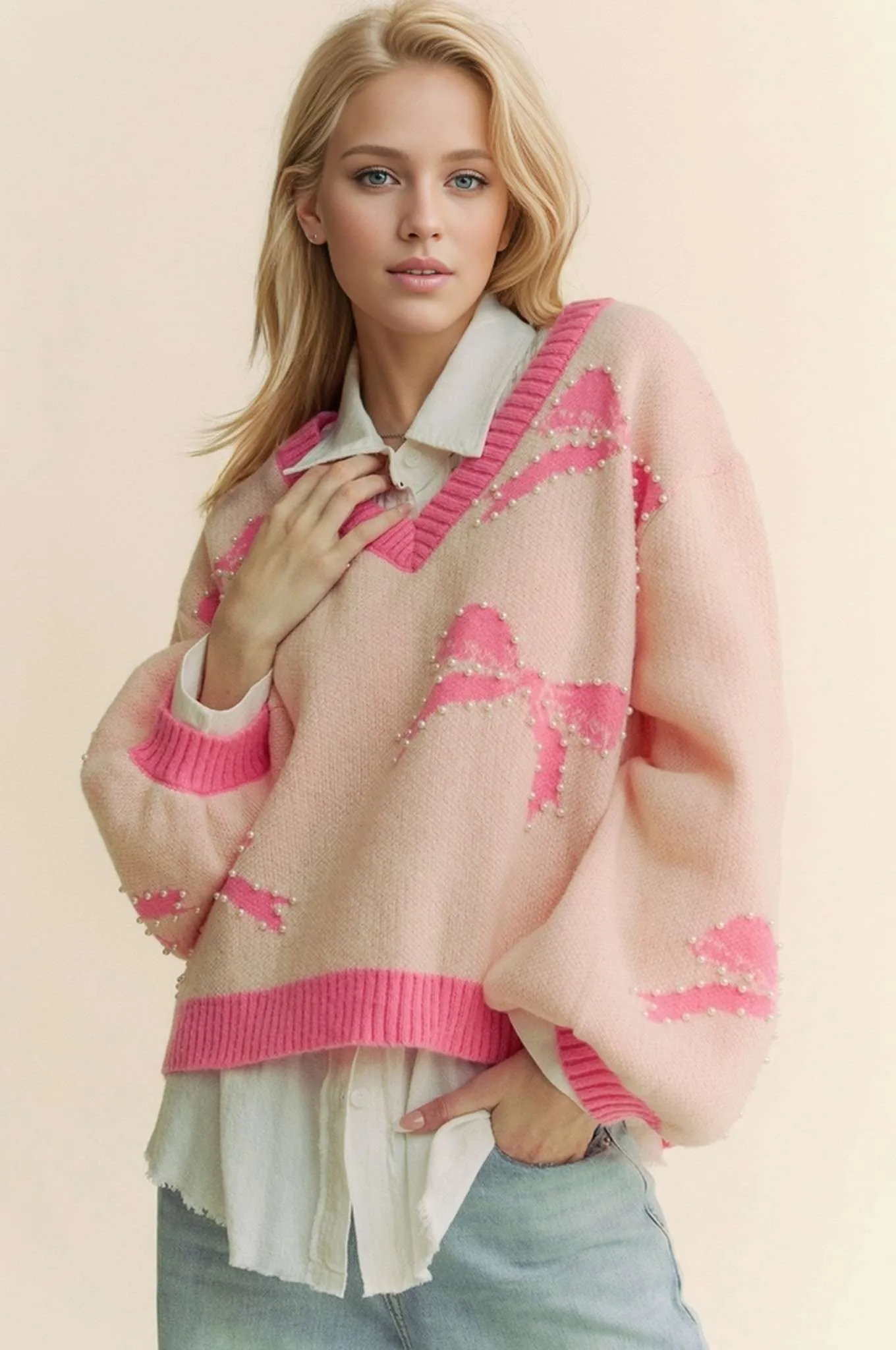 Pearl Pink Sweater