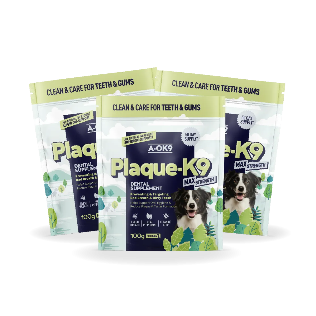Plaque-K9 Max Strength Multibuy - 3 Pouches