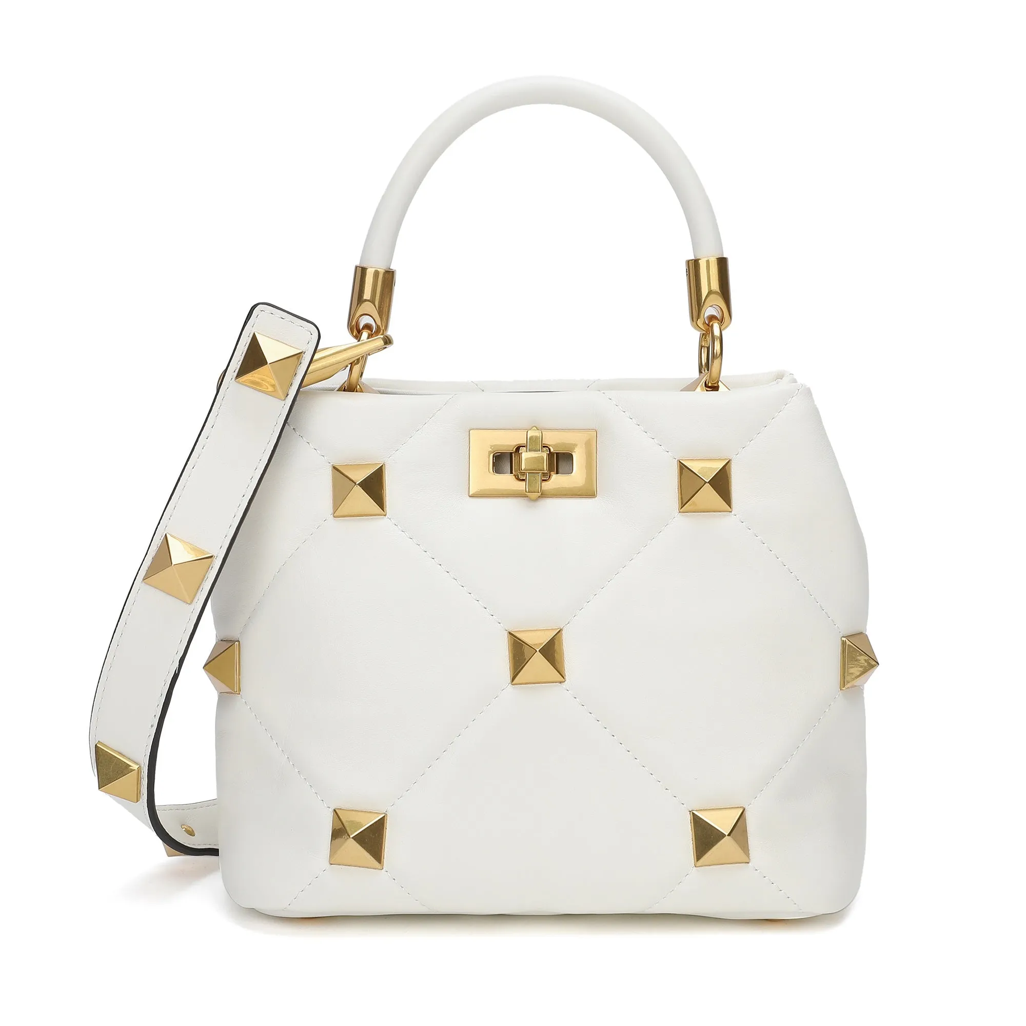 Quilted Sheepskin Leather Crossbody/Shoulder Bag