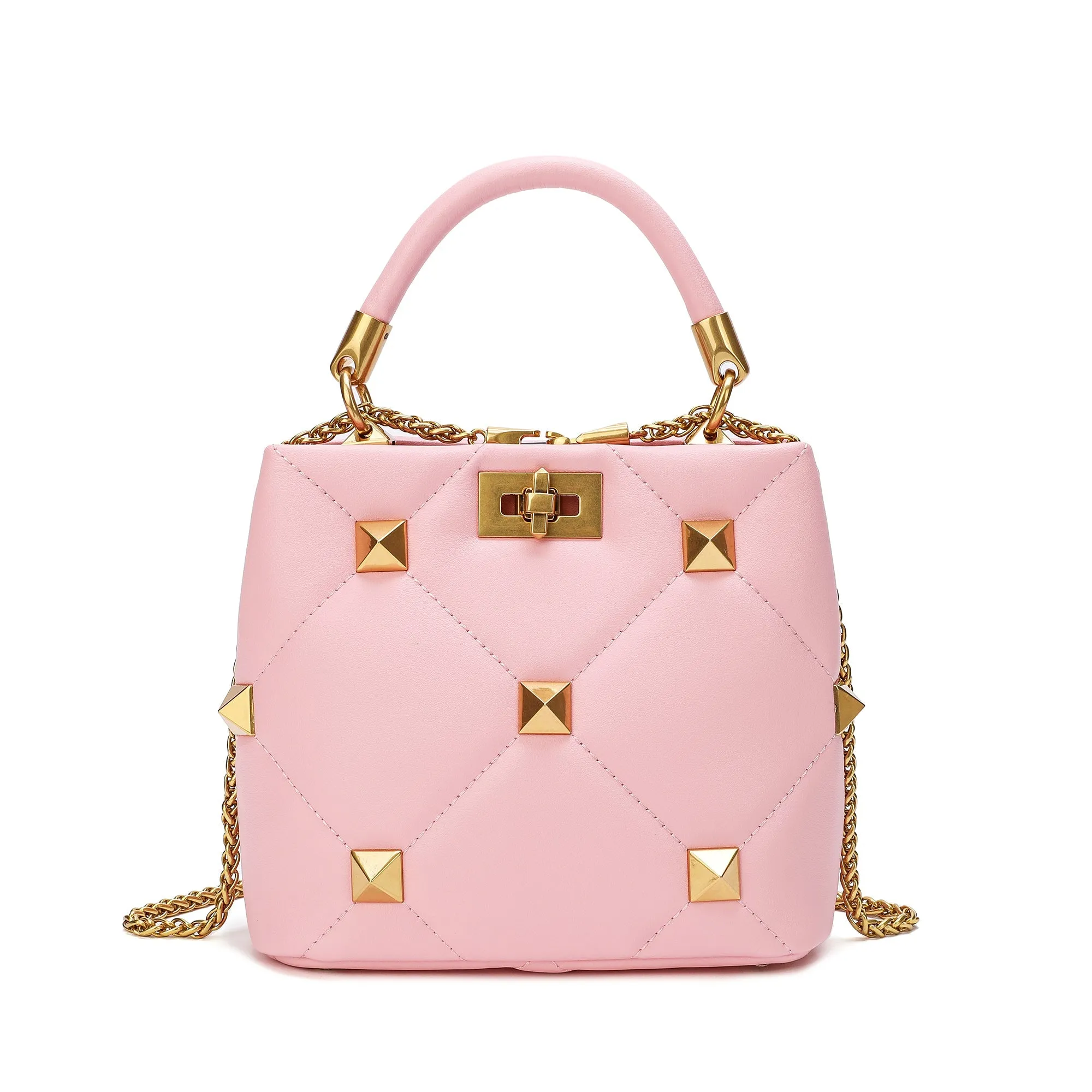 Quilted Sheepskin Leather Crossbody/Shoulder Bag