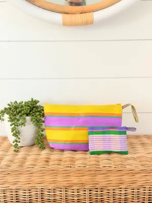 Recycled Lipstick, Coin or Card Pouch