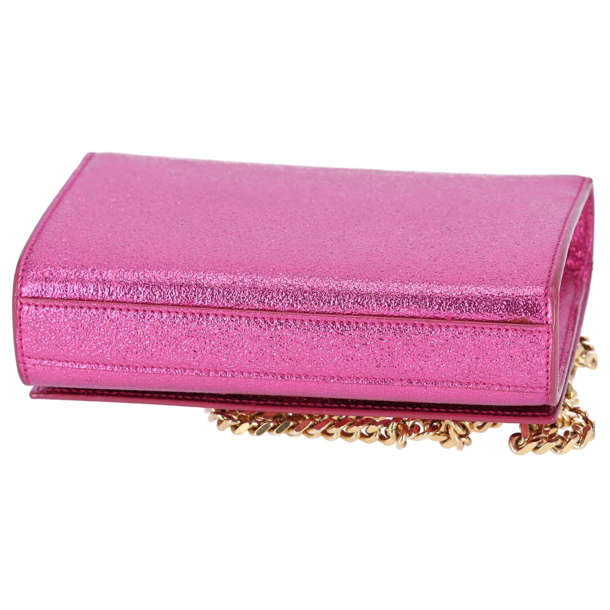 Saint Laurent Kate Shoulder Bag 354121 Metallic Pink Leather Hardware