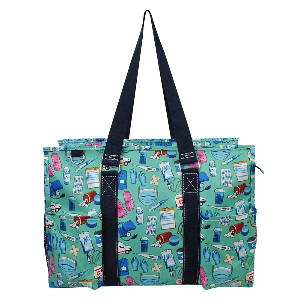 Scrub Life Life NGIL Zippered Caddy Large Organizer Tote Bag