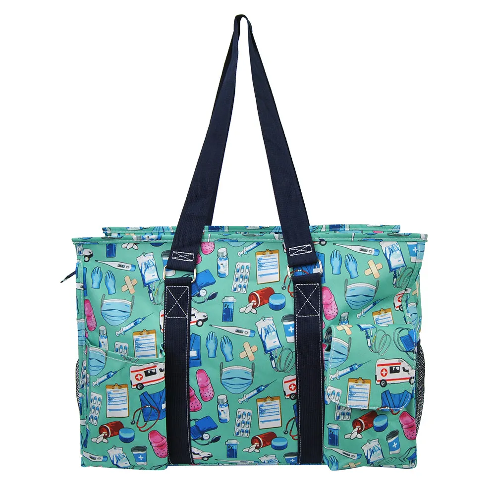 Scrub Life Life NGIL Zippered Caddy Large Organizer Tote Bag