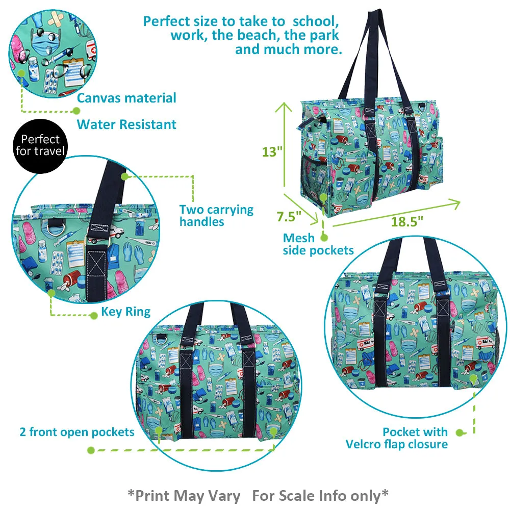 Scrub Life Life NGIL Zippered Caddy Large Organizer Tote Bag