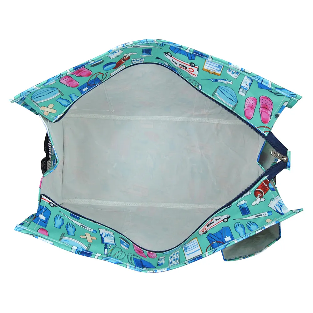Scrub Life Life NGIL Zippered Caddy Large Organizer Tote Bag