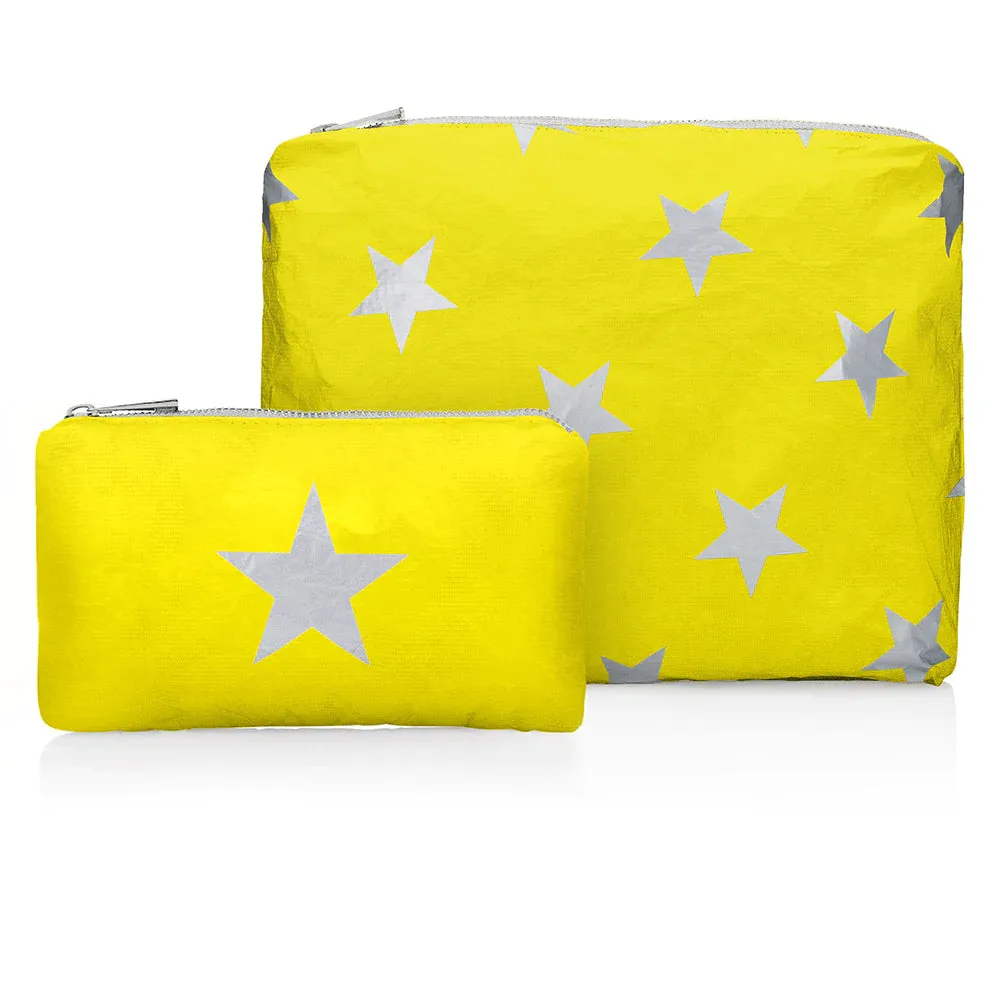 Set Of Two Yellow "Organizational Bag Set"