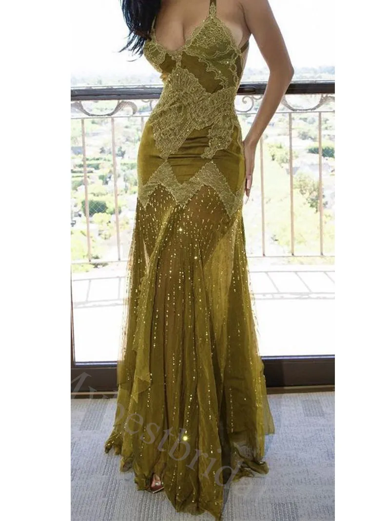 Sexy V-neck Sleeveless Mermaid Long Floor Length Prom Dress,PDS1146