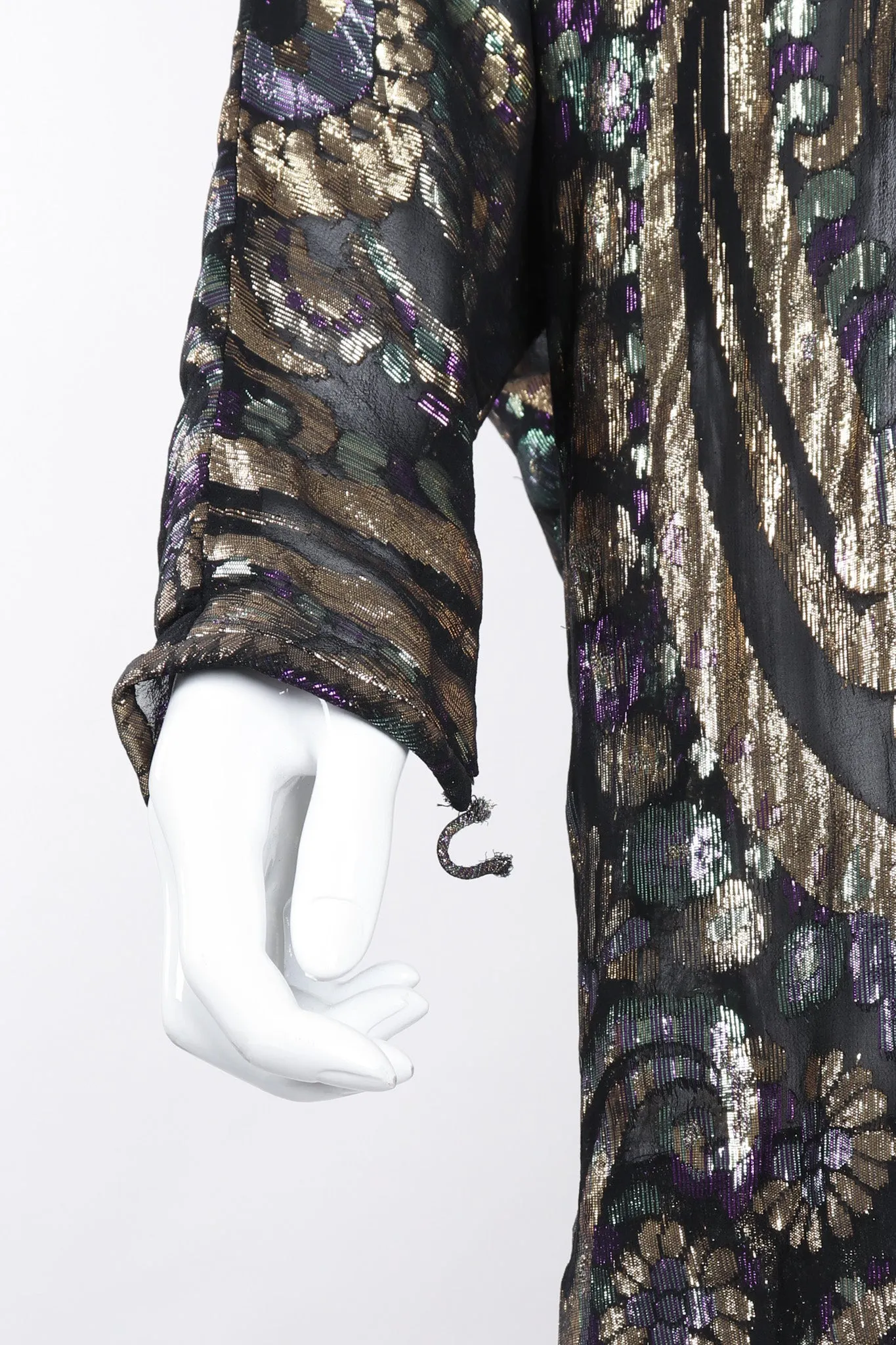 Sheer Lamé Floral Paisley Tunic