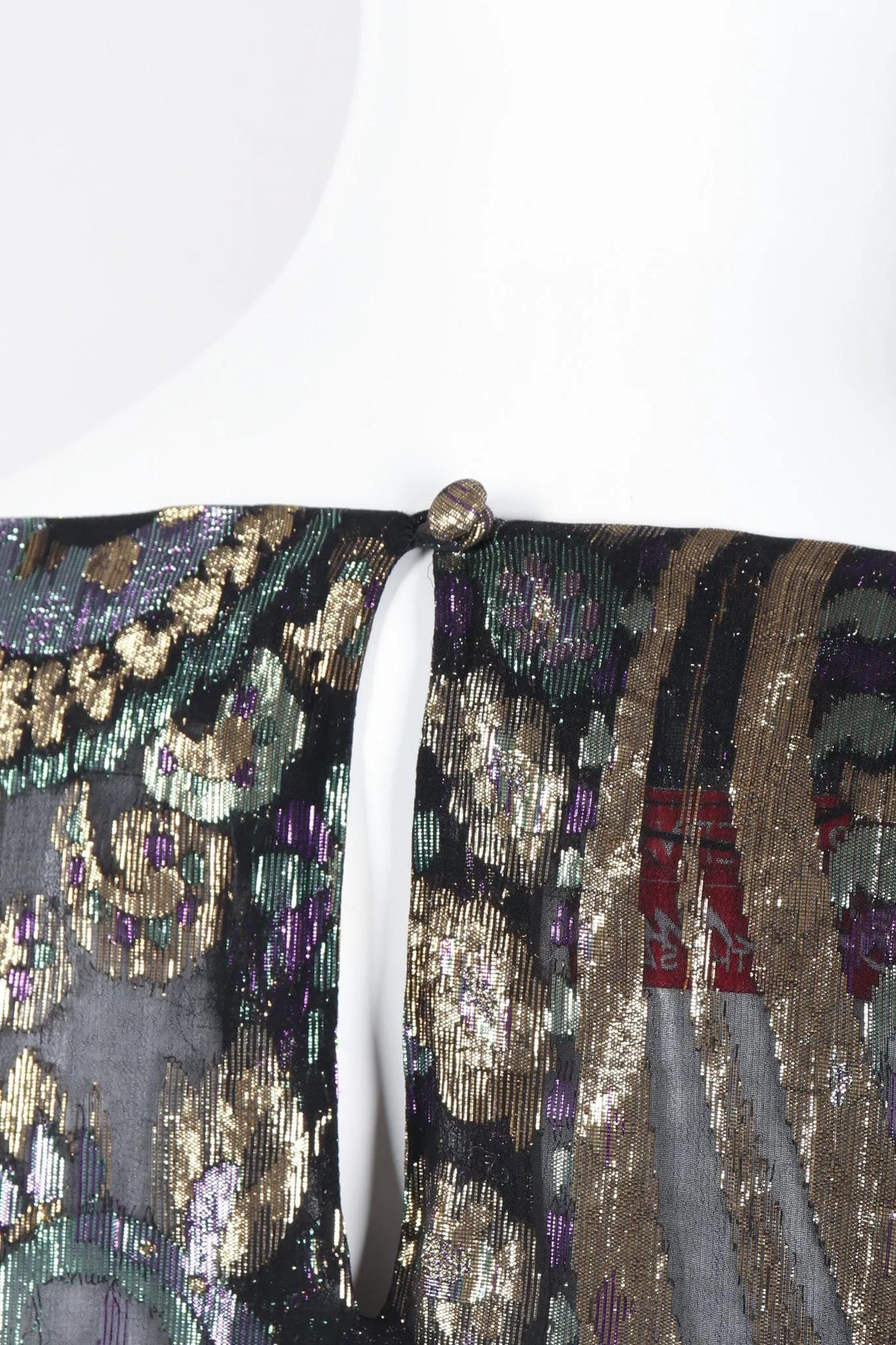 Sheer Lamé Floral Paisley Tunic